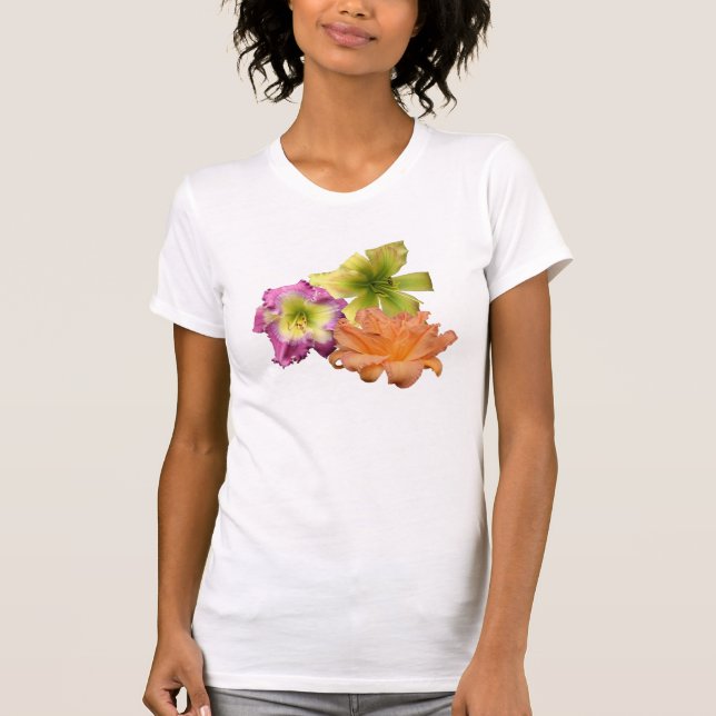 T-shirt do trio do hemerocallis (Frente)