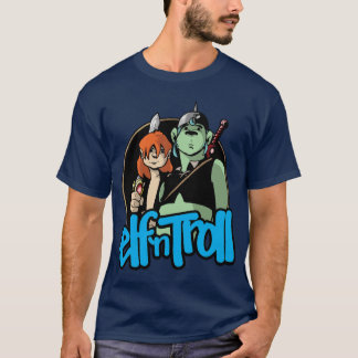 T-shirt do TROLL do ` n do duende