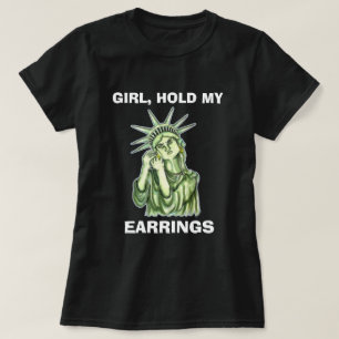 T-shirt do trunfo da estátua da liberdade anti
