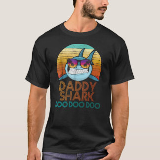 T-shirt do tubarão do pai. T de Doo Doo Doo