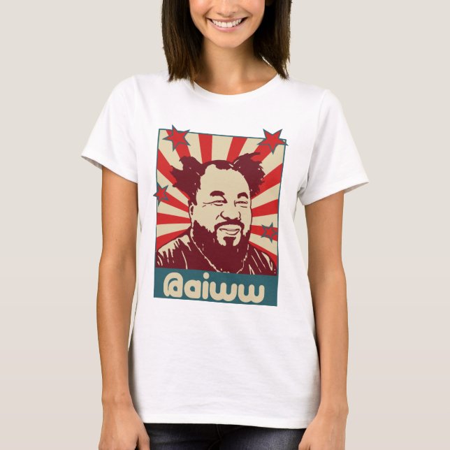 T-shirt do Twitter do @aiww do Ai Weiwei das (Frente)