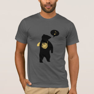 T-shirt do urso da trompa francesa