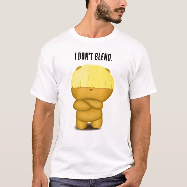 T-Shirt Do Urso De Corte De Boliche (Frente)