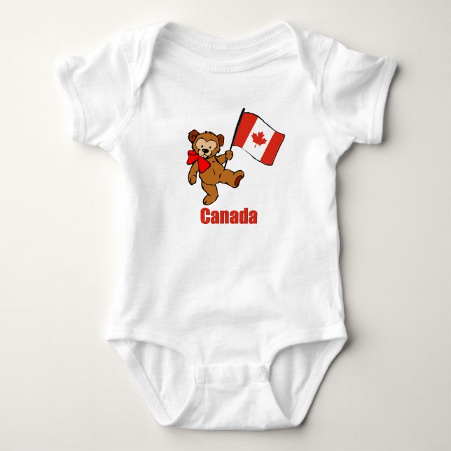 T-shirt do urso de ursinho de Canadá (Frente)