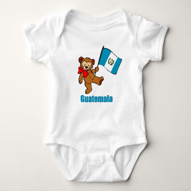 T-shirt do urso de ursinho de Guatemala (Frente)
