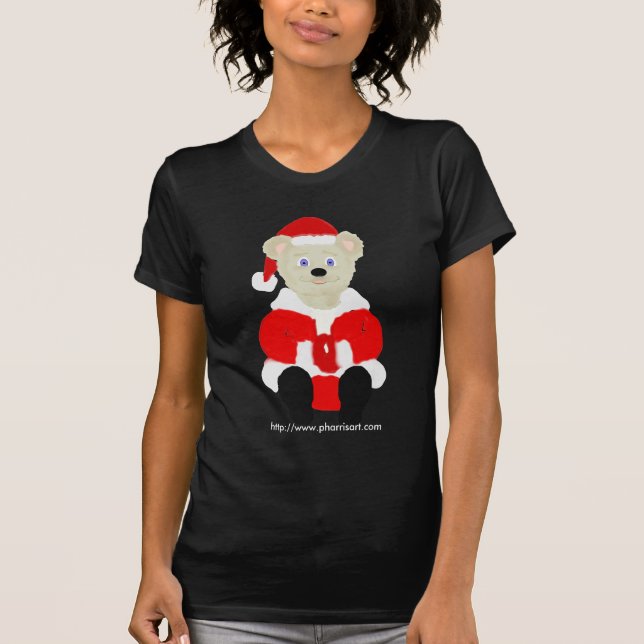 T-shirt do urso do papai noel (Frente)