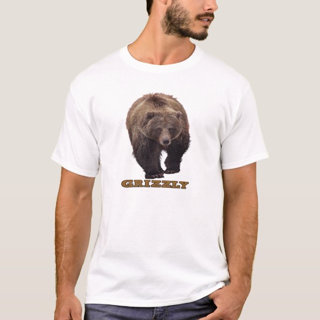 T-Shirt do Urso Grizzly (Frente)