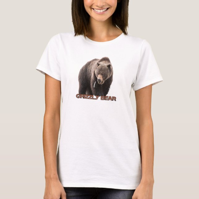 T-Shirt do Urso Grizzly (Frente)