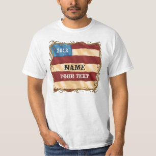 T-shirt do valor da bandeira do redemoinho