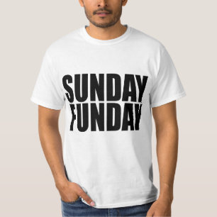 T-shirt do valor de domingo Funday