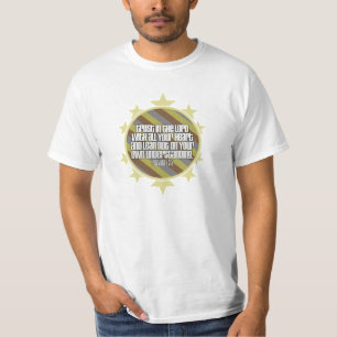 T-shirt do valor do 3:5 dos provérbio (ouro)
