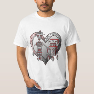 T-shirt do valor do amor do robô