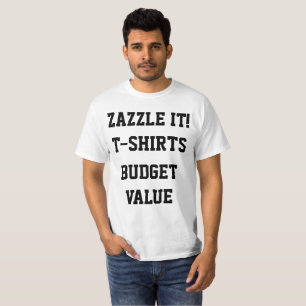 T-SHIRT do VALOR do ORÇAMENTO dos homens