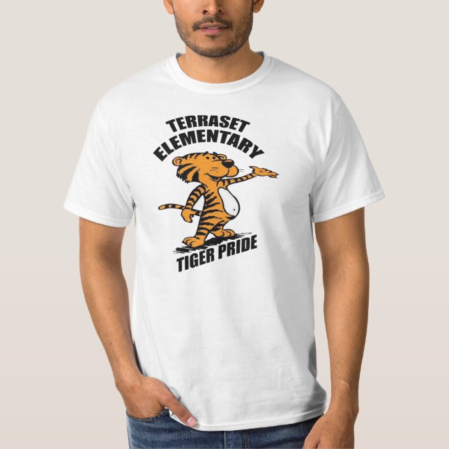 T-shirt do valor do orgulho do tigre (Frente)