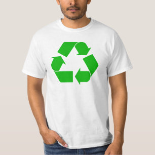 T-shirt do valor do reciclar