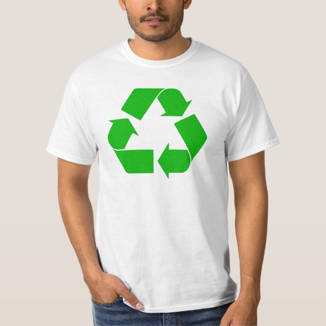 T-shirt do valor do reciclar (Frente)