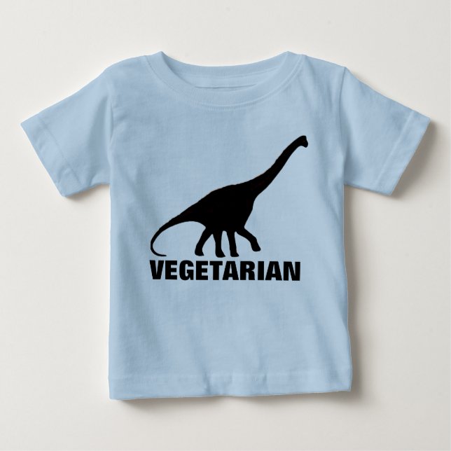 T-shirt do VEGETARIANO do dinossauro (Frente)