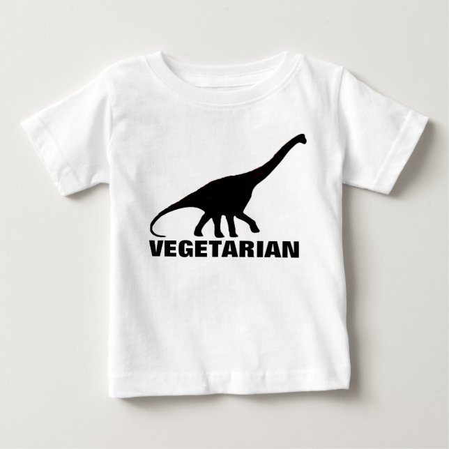 T-shirt do VEGETARIANO do dinossauro (Frente)