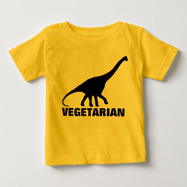 T-shirt do VEGETARIANO do dinossauro (Frente)
