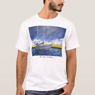 T-shirt do veleiro do por do sol