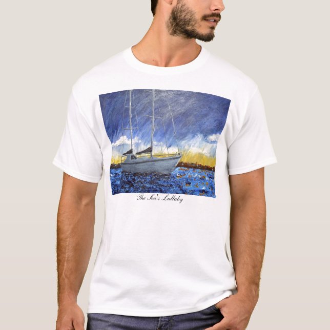 T-shirt do veleiro do por do sol (Frente)
