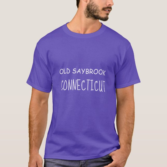 t-shirt do VELHO SAYBROOK CONNECTICUT (Frente)