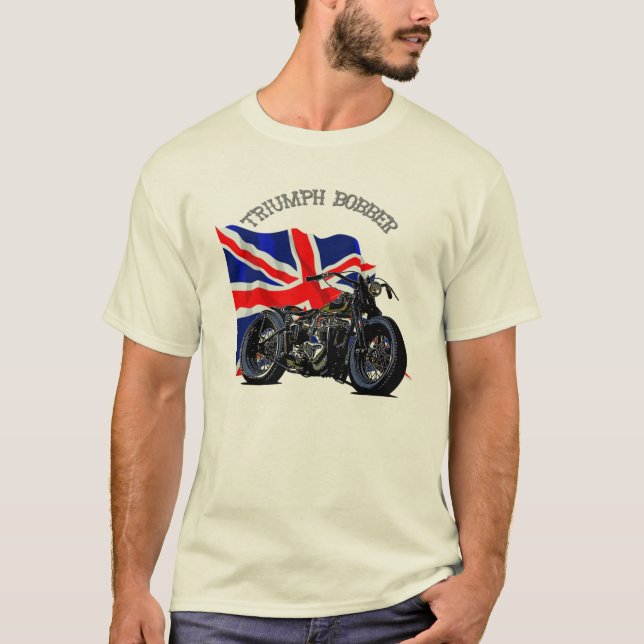 T-shirt do velomotor do Bobber de Triumph do (Frente)