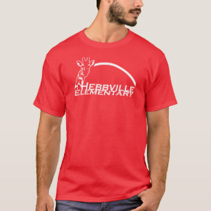T-shirt do vermelho da escola primária de