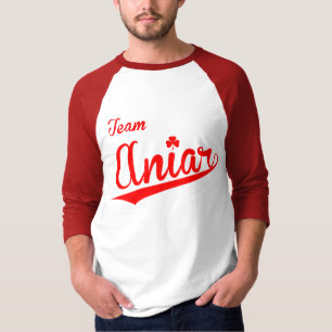 T-shirt do vermelho de Aniar da equipe