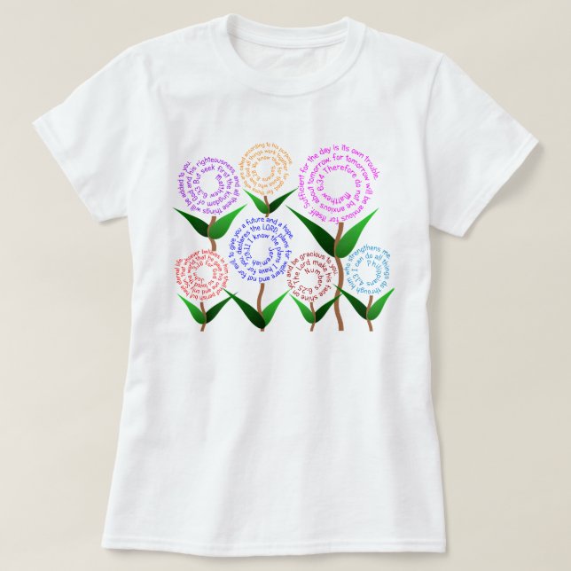 T-shirt do verso de 7 bíblias (Frente do Design)