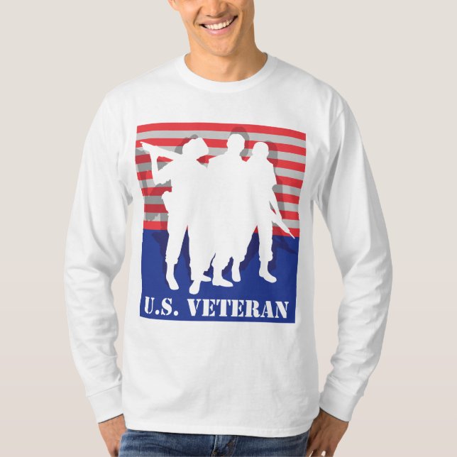 T-shirt do veterano dos E.U. (Frente)