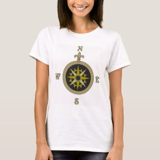 T-shirt do viajante do compasso