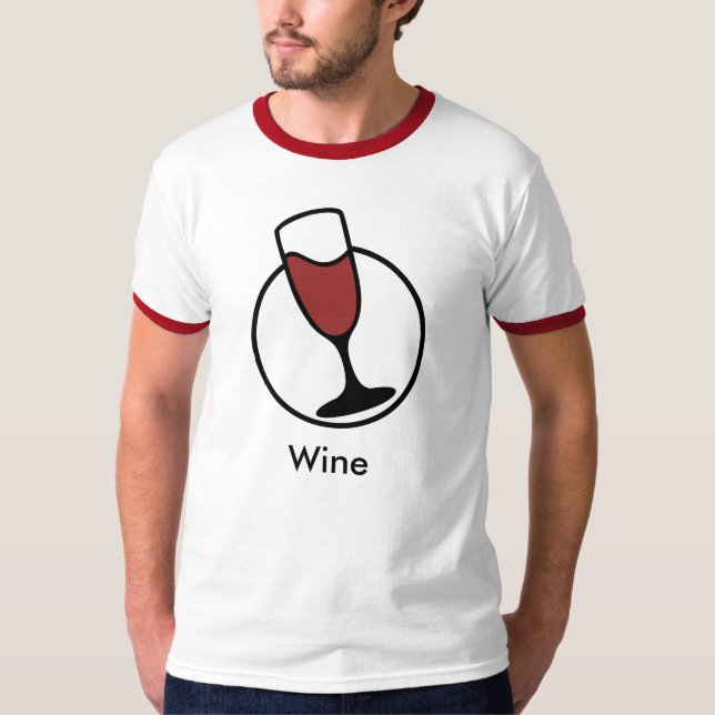T-shirt do vinho de Debian (Frente)