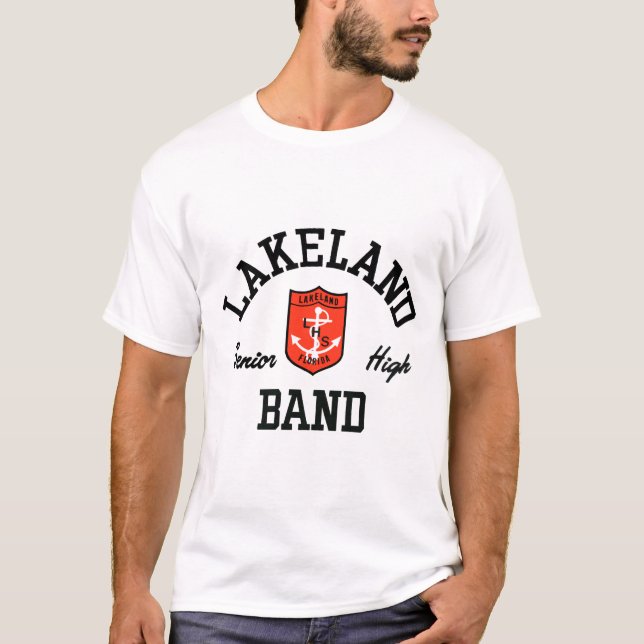 T-shirt do vintage da banda do LHS (Frente)