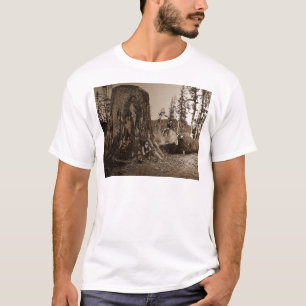 T-shirt Do vintage dos lenhador corrediça 1903 de lantern