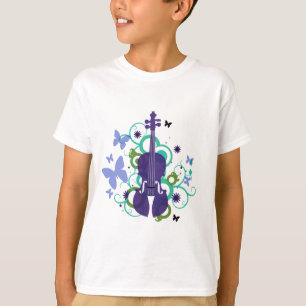 T-shirt do violino do céu