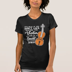 T-shirt do violino - jogo esperto engraçado do
