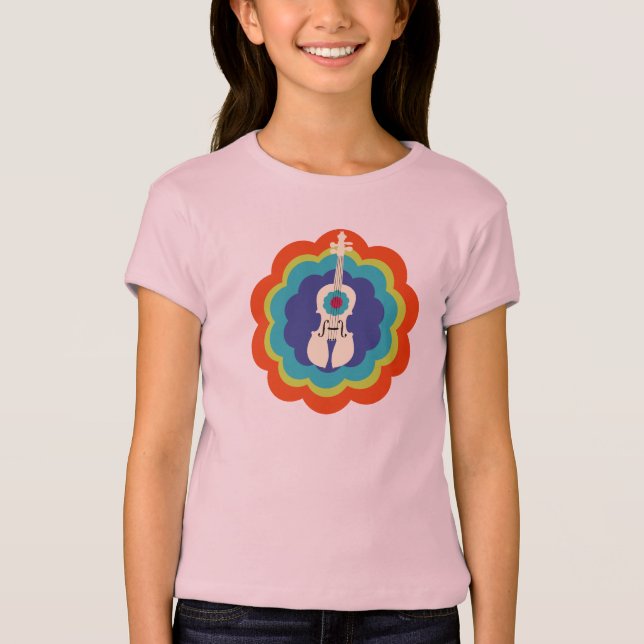 T-shirt do violino para a explosão do (Frente)