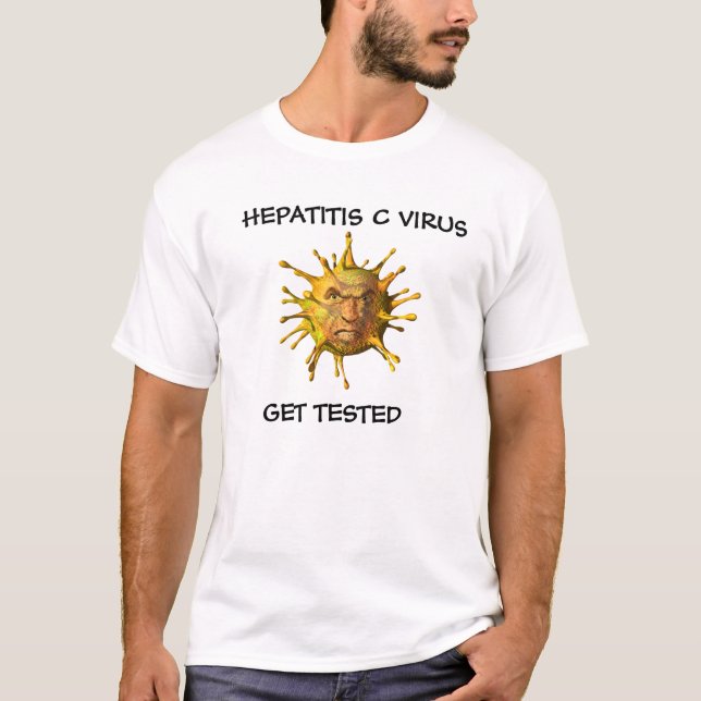 T-shirt do vírus da hepatite C (Frente)