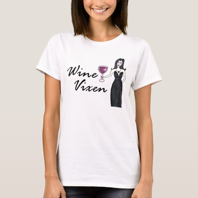 T-shirt do Vixen do vinho (nenhum dizer) (Frente)