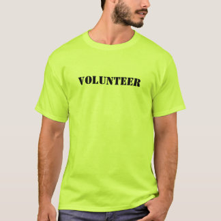 T-shirt do voluntário do evento dos homens