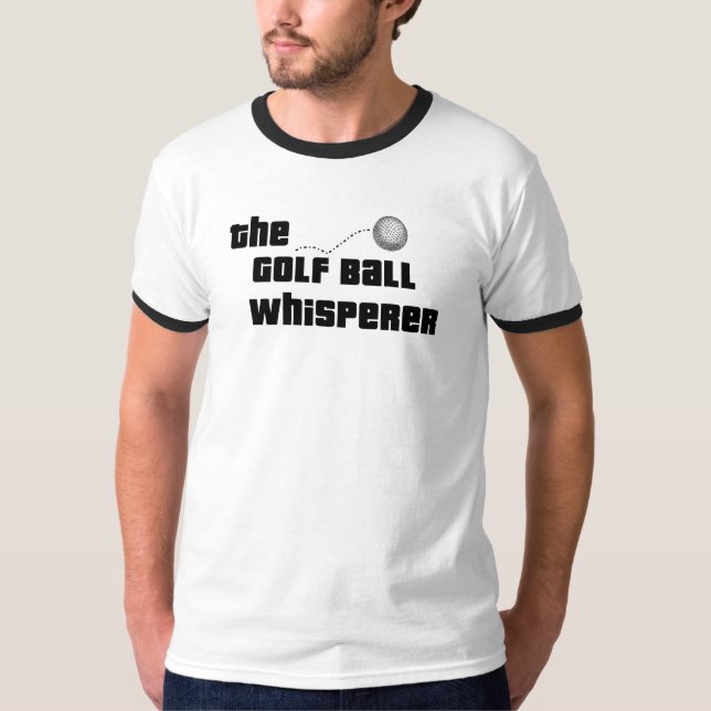 T-shirt do Whisperer da bola de golfe (Frente)