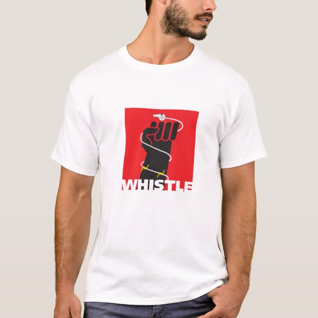 t-shirt do whistleblower (Frente)