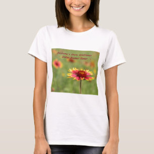 T-shirt do Wildflower do estado de Oklahoma