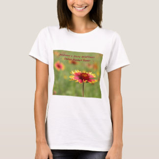 T-shirt do Wildflower do estado de Oklahoma
