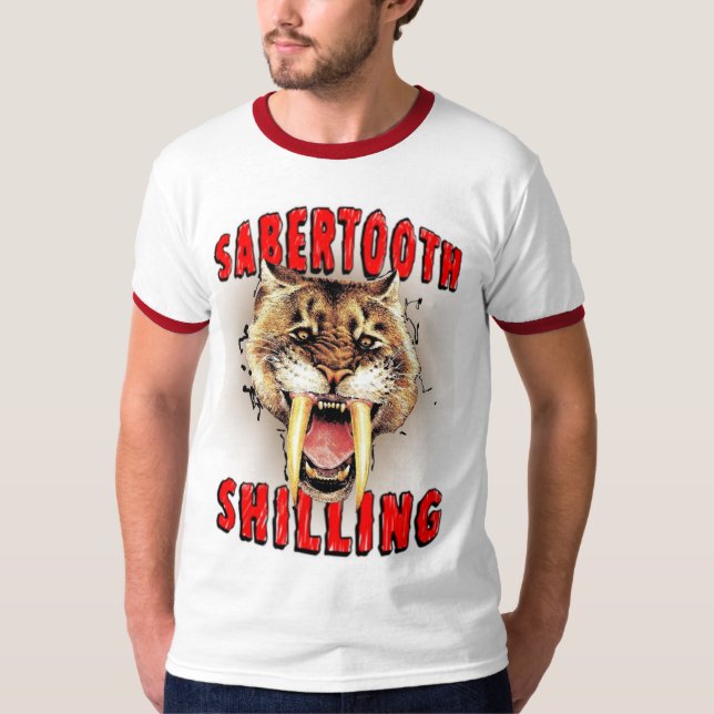 T-shirt do xelim de Sabertooth (Frente)