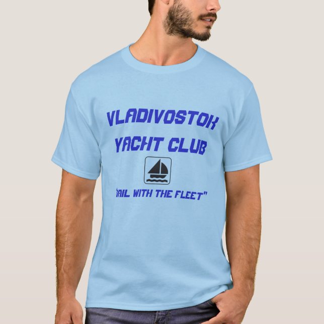 T-shirt do yacht club de Vladivostok (Frente)