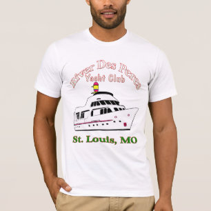 T-shirt do yacht club do DES Peres do rio