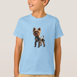 T-Shirt do Yorkie Robot Kid