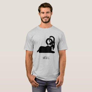 T-shirt do zodíaco do Aries